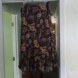 Lightweight material, flowy, Reversible Skirt
